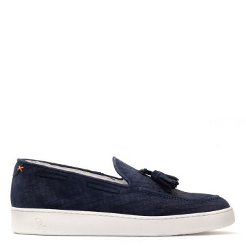 WEAVED SUEDE LOAFERS
