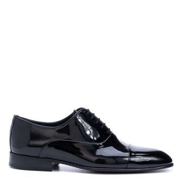 PATENT LEATHER LACE UP SHOES