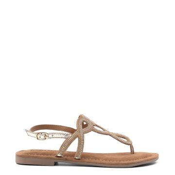 LEATHER FLAT SANDALS 33510