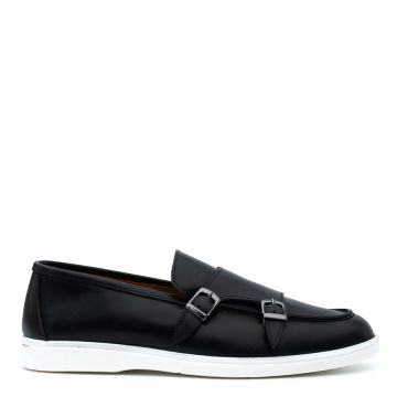 LEATHER MONK STRAP SHOES 7174396