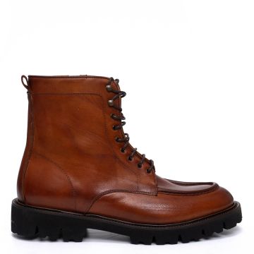 LEATHER LACE UP BOOTS 010540BV