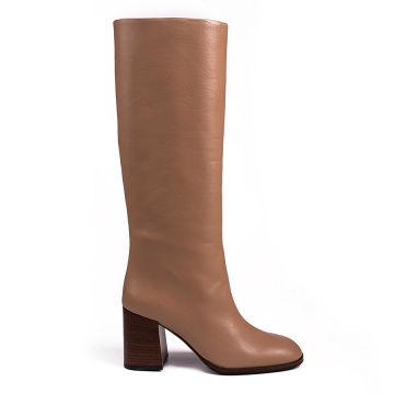 LEATHER HEELED BOOTS 5460V
