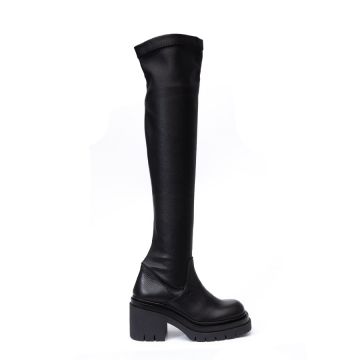 OVER THE KNEE LEATHER BOOTS 401692