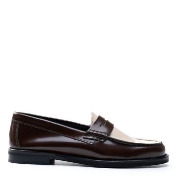 LEATHER PENNY LOAFERS 409ALLEGRA