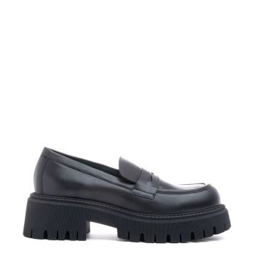 LEATHER CHUNKY LOAFERS