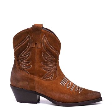 SUEDE TEXAN BOOTS DX654