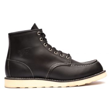 6 INCH CLASSIC MOC LEATHER LACE UP BOOTS 