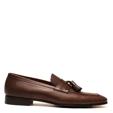 WEAVED LEATHER LOAFERS