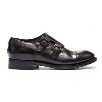 HANDMADE LEATHER DOUBLE MONK STRAP LOAFERS