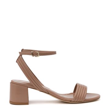 LEATHER MID-HEEL SANDALS STACY35