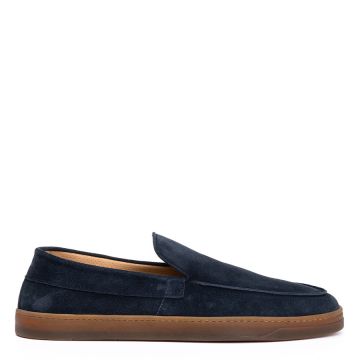 HANDCRAFTED SUEDE LOAFERS SYROS/BLU