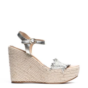 WEAVED LEATHER WEDGES