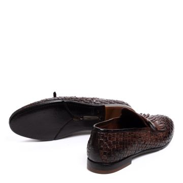 HANDCRAFTED LEATHER LOAFERS 01BI