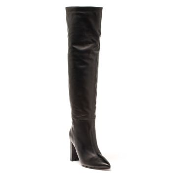 LEATHER OVER THE KNEE BOOTS