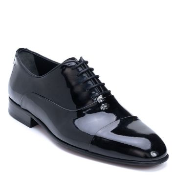 PATENT LEATHER LACE UP SHOES