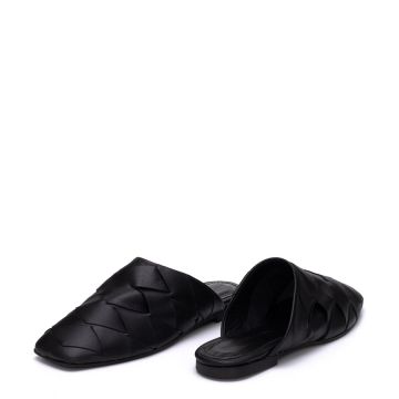 LEATHER FLAT MULES 71628301
