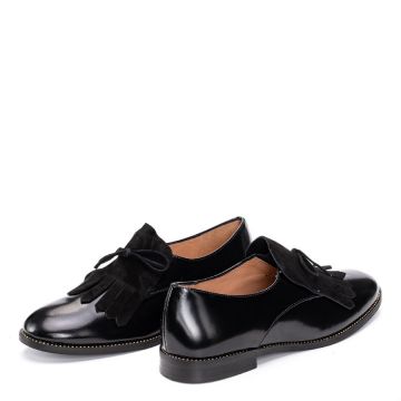 LEATHER FLAT SHOES