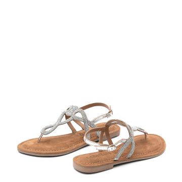 LEATHER FLAT SANDALS 33510