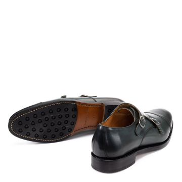 LEATHER MONK STRAP SHOES 0022125