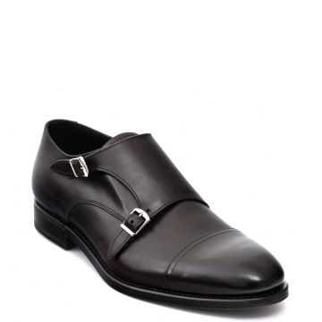 HANDCRAFTED LEATHER MONK STRAP SHOES 57214