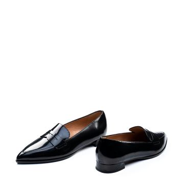 LEATHER PENNY LOAFERS 0728051A