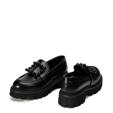 LEATHER CHUNKY LOAFERS 85L2