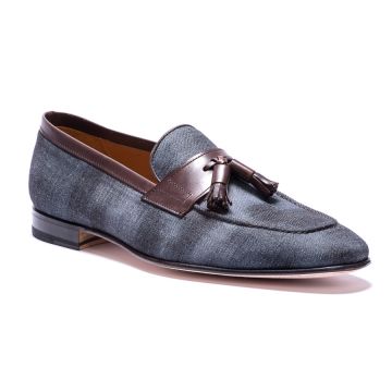 LEATHER & JEANS LOAFERS