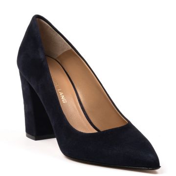 SUEDE POINTED PUMPS