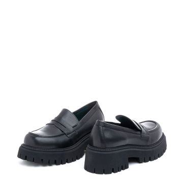 LEATHER CHUNKY LOAFERS