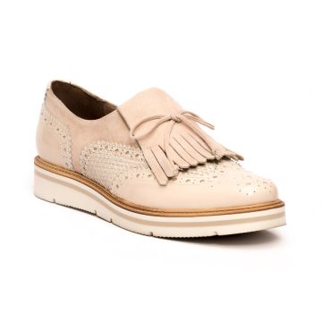FRINGED LEATHER LOAFERS
