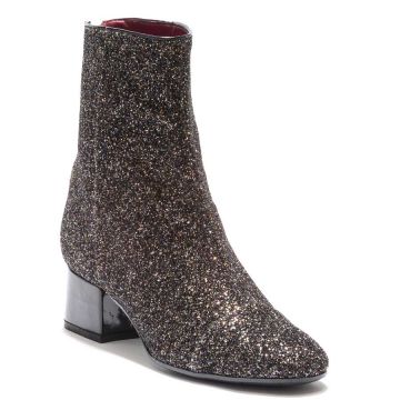 GLITTERED ANKLE BOOTS