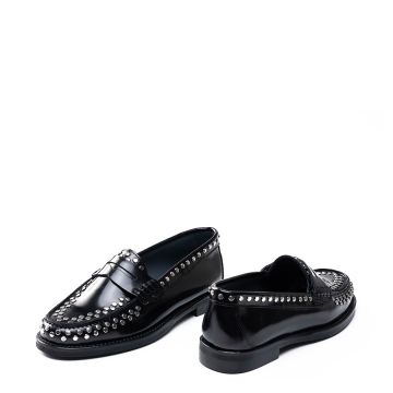 LEATHER PENNY LOAFERS 409DAFN