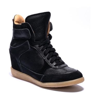 LEATHER HIGH TOP SNEAKERS