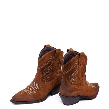 SUEDE TEXAN BOOTS DX654
