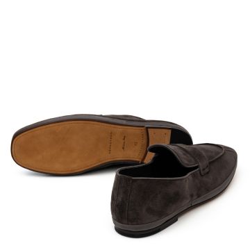 HANDCRAFTED SUEDE LOAFERS ERNEST