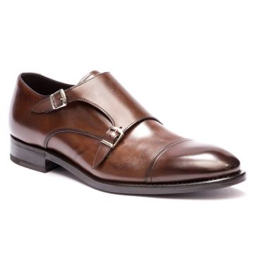 LEATHER MONK STRAP SHOES 