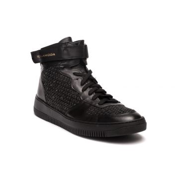 LEATHER HIGH TOP SNEAKERS 
