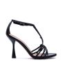 HIGH HEEL LEATHER SANDALS