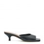 LEATHER MID-HEEL MULES 400457