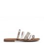 LEATHER FLAT SLIDES