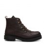 LEATHER LACE UP ANKLE BOOTS