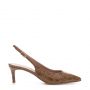 SLINGBACK ΔΕΡΜΑΤΙΝΕΣ ΓΟΒΕΣ BRUNY