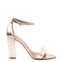 METALLIC LEATHER SANDALS