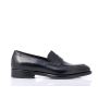 HANDCRAFTED LEATHER LOAFERS 010258R/nero