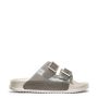 GLITTERED SLIDE SANDALS
