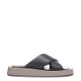LEATHER FLATFORM SANDALS