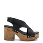 LEATHER WEDGES MARIA/BLACK