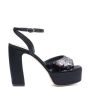 SATIN SEQUINED SANDALS STEX
