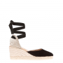 HAMPTONS SUEDE WEDGED ESPADRILLES