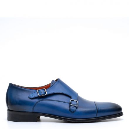 HANDCRAFTED LEATHER MONK STRAP SHOES 010116A